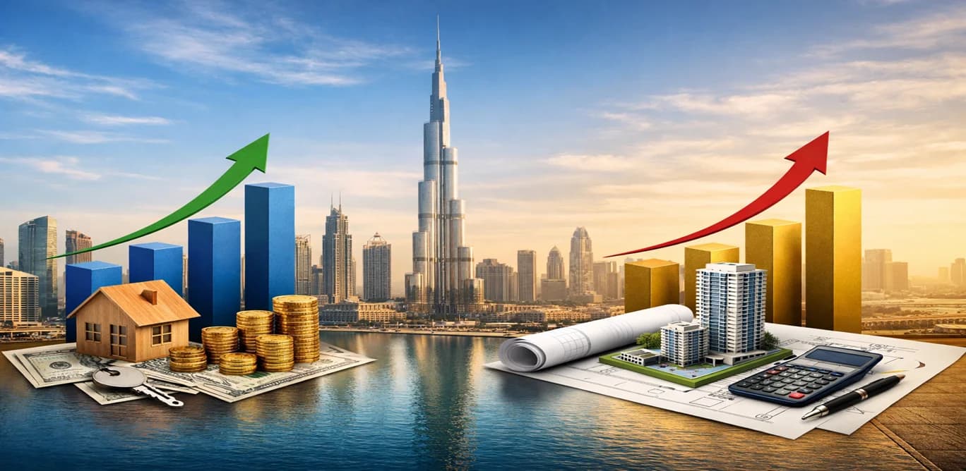 dubai rental yield vs capital appreciation